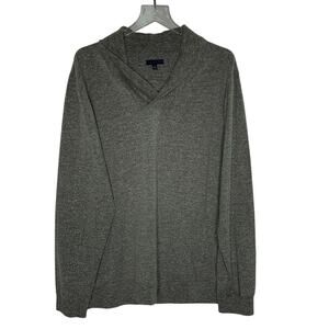 Zachary Prell XXL Mens Heather Gray Sweater Shawl Collar Pullover Knit
